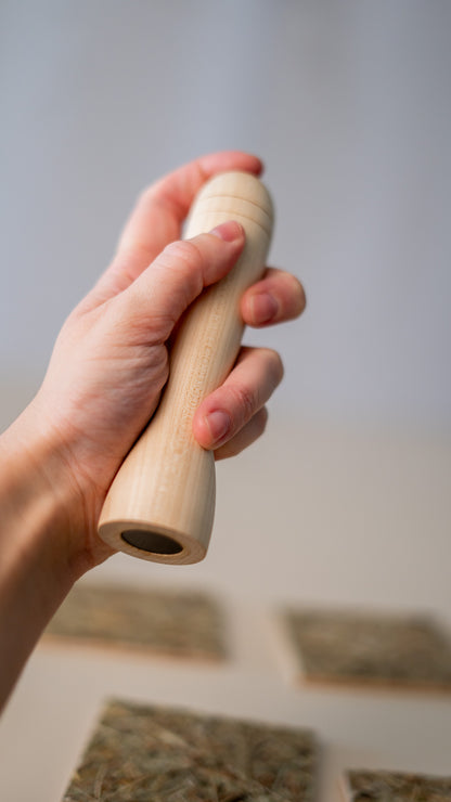 Wooden Ergonomic Handle with Magnet