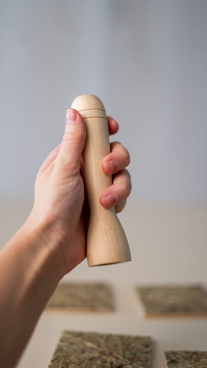 Wooden Ergonomic Handle with Magnet
