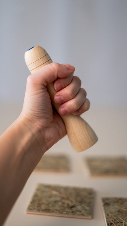 Wooden Ergonomic Handle with Magnet